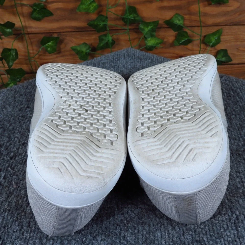 Whitin Men's Slip-On Casual Shoes Size 43 Light‎ Gray Canvas Minimalist Walking